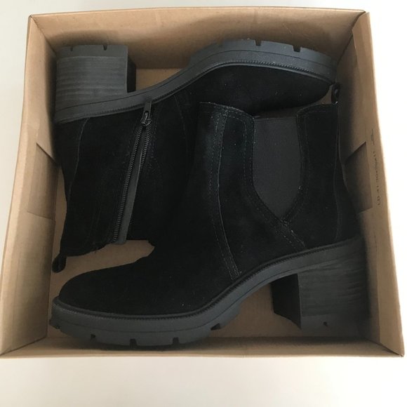 Lucky Brand Sodeti Black Suede Boots Size 9 - Picture 6 of 7